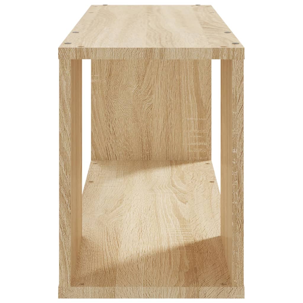 vidaXL Meuble TV chêne Sonoma 80x24x32 cm Aggloméré