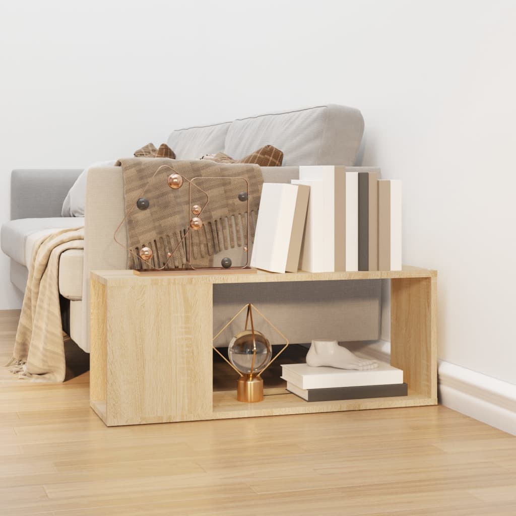 vidaXL Meuble TV chêne Sonoma 80x24x32 cm Aggloméré
