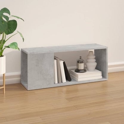 Meuble TV vidaXL gris béton 80x24x32 cm Aggloméré