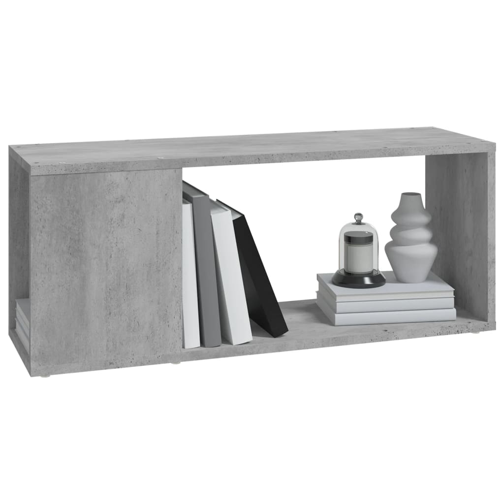 Meuble TV vidaXL gris béton 80x24x32 cm Aggloméré