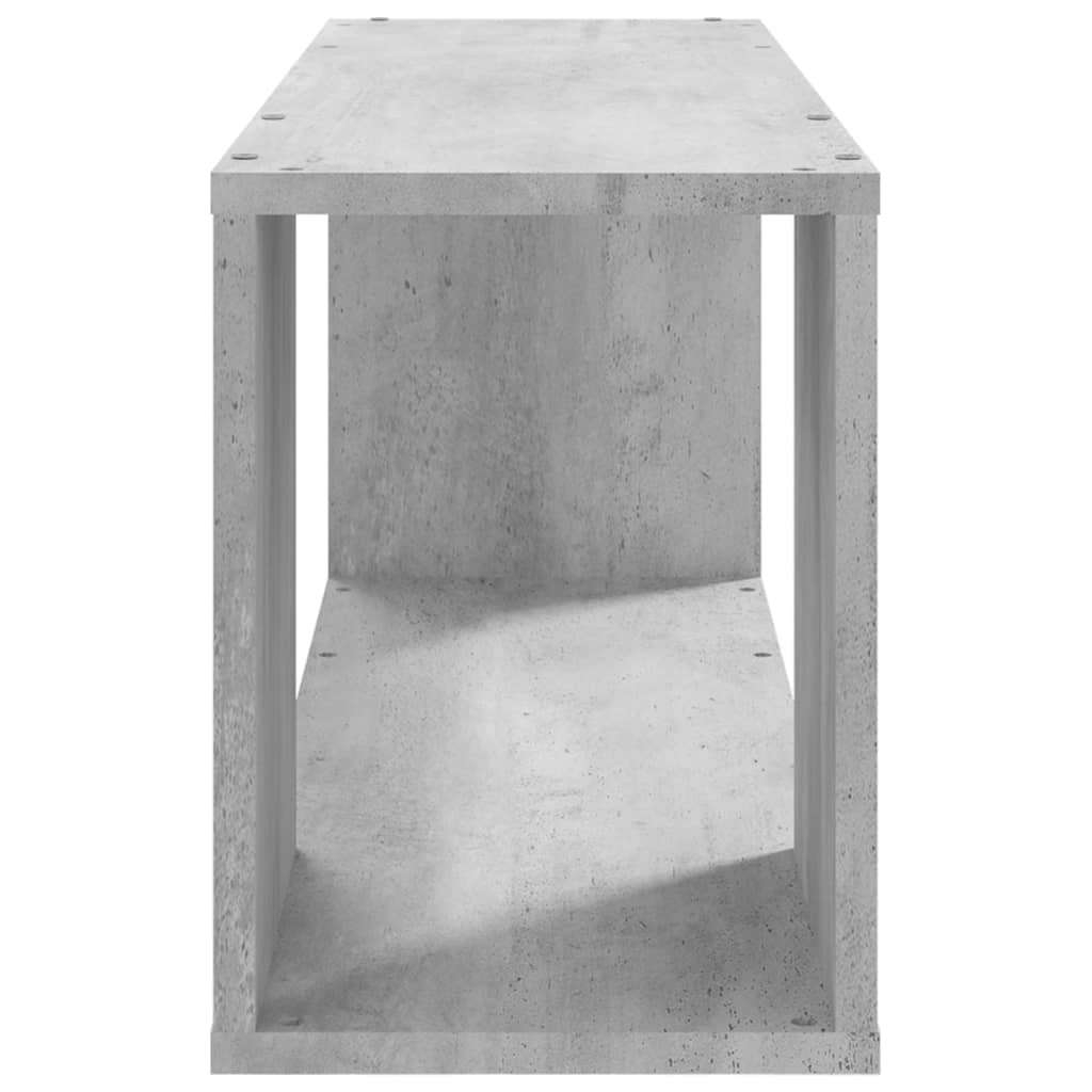 Meuble TV vidaXL gris béton 80x24x32 cm Aggloméré