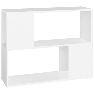 vidaXL Meuble TV blanc 80x24x63 cm en bois d'ingénierie