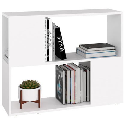 vidaXL Meuble TV blanc 80x24x63 cm en bois d'ingénierie