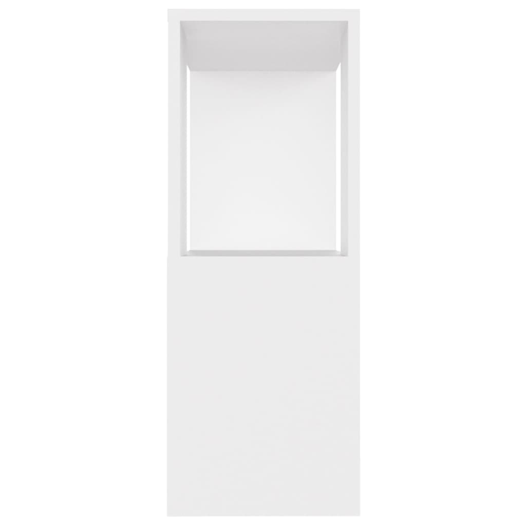 vidaXL Meuble TV blanc 80x24x63 cm en bois d'ingénierie