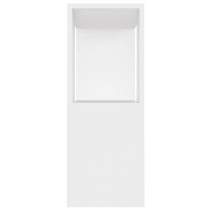 vidaXL Meuble TV blanc 80x24x63 cm en bois d'ingénierie