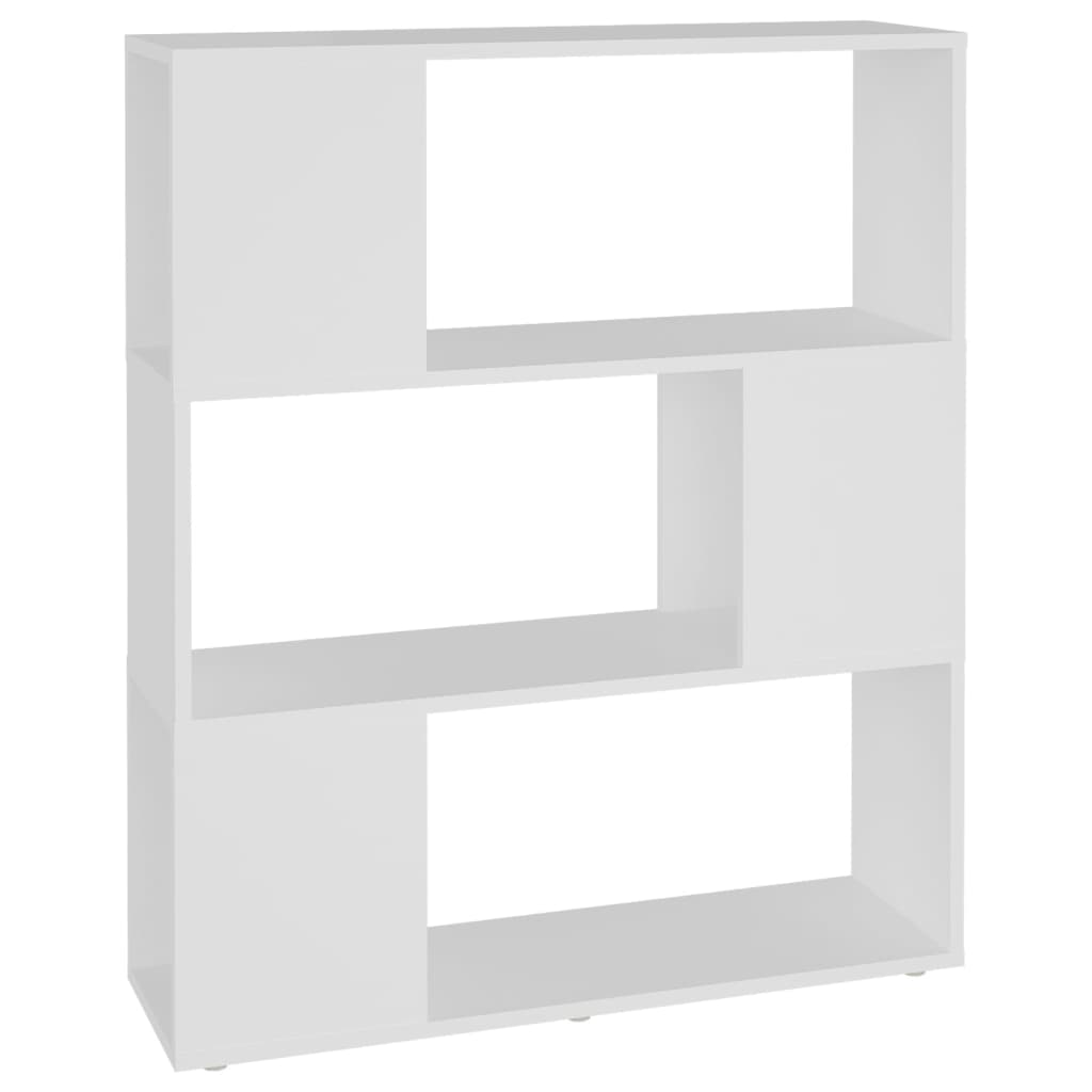 vidaXL Bibliothèque Séparateur de pièce Blanc 80x24x94 cm Bois d'ingénierie
