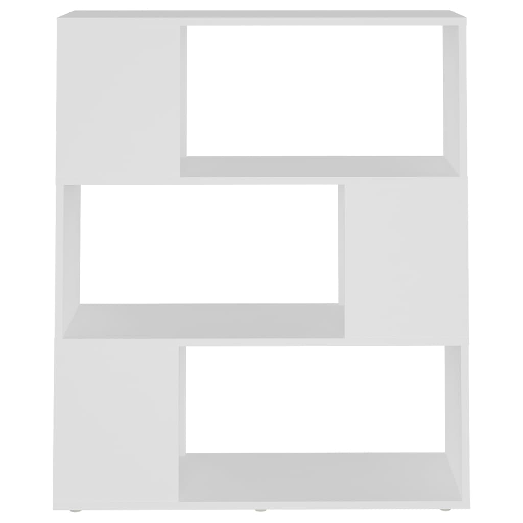 vidaXL Bibliothèque Séparateur de pièce Blanc 80x24x94 cm Bois d'ingénierie