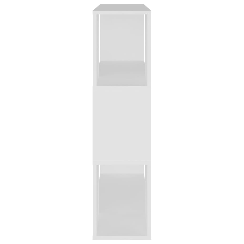 vidaXL Bibliothèque Séparateur de pièce Blanc 80x24x94 cm Bois d'ingénierie