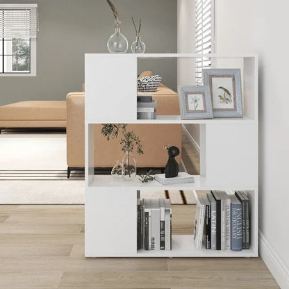 vidaXL Bibliothèque Séparateur de pièce Blanc 80x24x94 cm Bois d'ingénierie