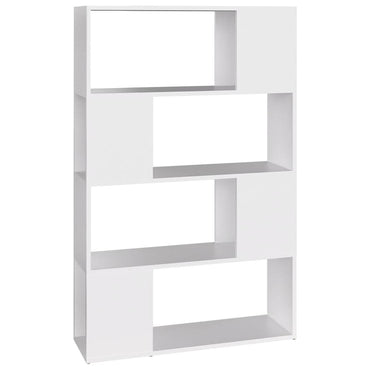 vidaXL Bibliothèque Meuble de séparation Blanc 80x24x124,5 cm Bois d'ingénierie