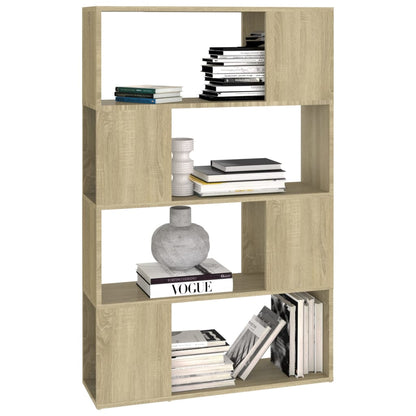 vidaXL Bibliothèque-Séparateur de Pièce Chêne Sonoma 80x24x124,5cm Bois d'ingénierie