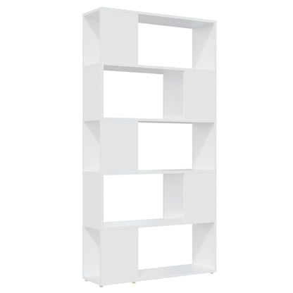 vidaXL Bibliothèque Séparateur de pièce Blanc 80x24x155 cm Bois d'ingénierie