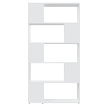 vidaXL Bibliothèque Séparateur de pièce Blanc 80x24x155 cm Bois d'ingénierie