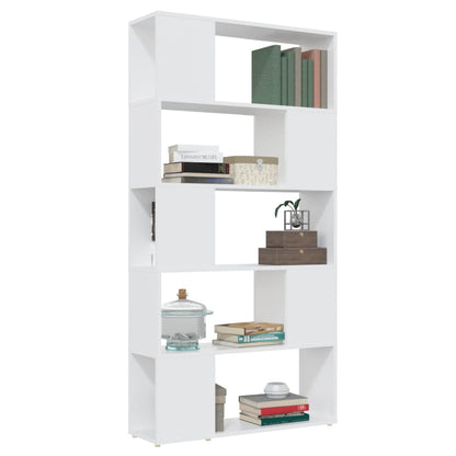 vidaXL Bibliothèque Séparateur de pièce Blanc 80x24x155 cm Bois d'ingénierie
