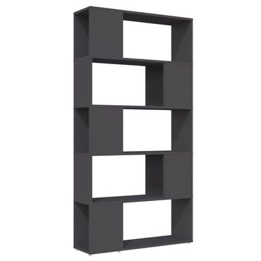 vidaXL Bücherregal Raumteiler Grau 80x24x155 cm Holzwerkstoff