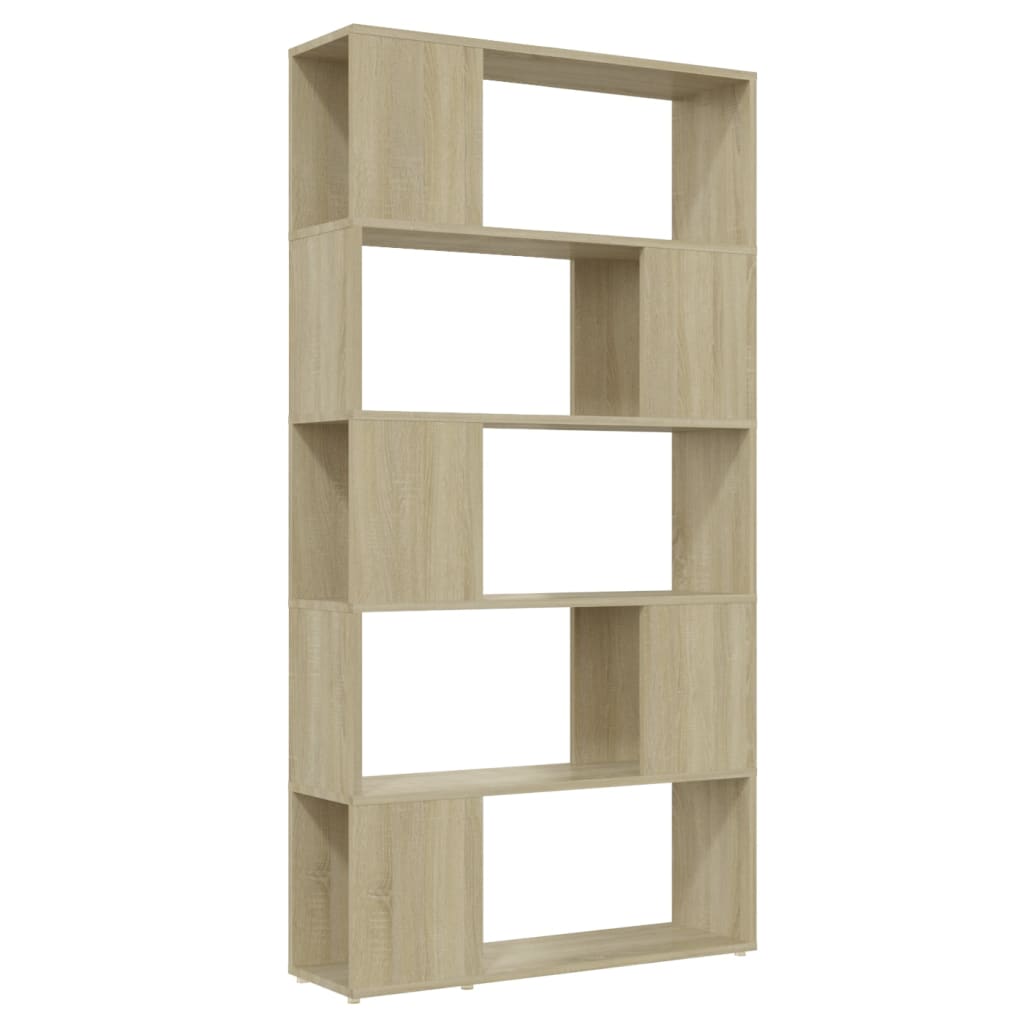 vidaXL Bücherregal Raumteiler Sonoma-Eiche 80x24x155 cm Holzwerkstoff