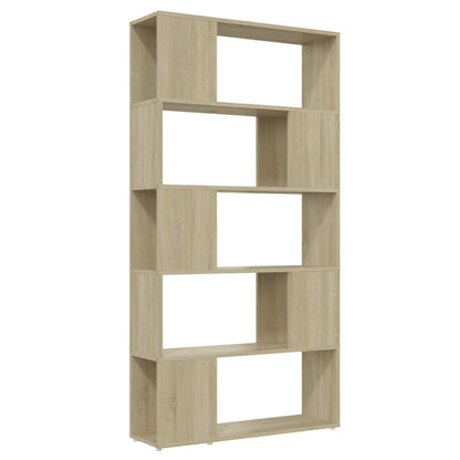 vidaXL Bücherregal Raumteiler Sonoma-Eiche 80x24x155 cm Holzwerkstoff
