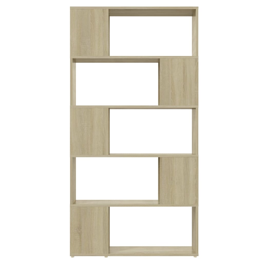 vidaXL Bücherregal Raumteiler Sonoma-Eiche 80x24x155 cm Holzwerkstoff