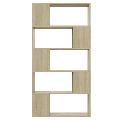vidaXL Bücherregal Raumteiler Sonoma-Eiche 80x24x155 cm Holzwerkstoff