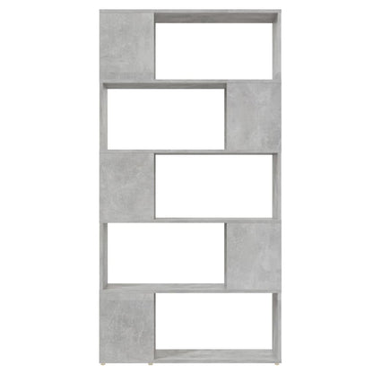 vidaXL Bücherregal Raumteiler Betongrau 80x24x155 cm Holzwerkstoff