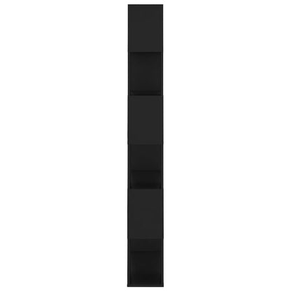 vidaXL Étagère Bibliothèque Séparateur de pièce Noir 80x24x186 cm Bois d'ingénierie
