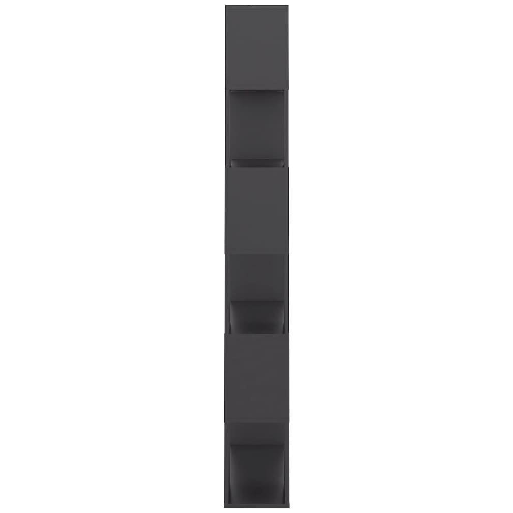 vidaXL Bibliothèque Séparateur de pièce gris 80x24x186 cm Bois d'ingénierie
