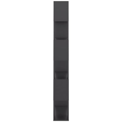 vidaXL Bibliothèque Séparateur de pièce gris 80x24x186 cm Bois d'ingénierie
