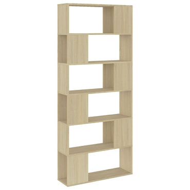 vidaXL Bibliothèque/séparateur de pièce Chêne Sonoma 80x24x186 cm Bois d'ingénierie