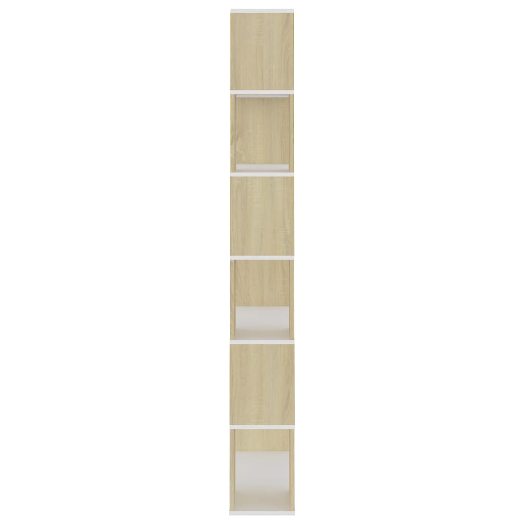 vidaXL Bibliothèque/séparateur de pièce Chêne Sonoma 80x24x186 cm Bois d'ingénierie