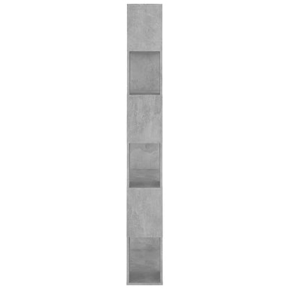 vidaXL Bücherregal Raumteiler Betongrau 80x24x186 cm Holzwerkstoff