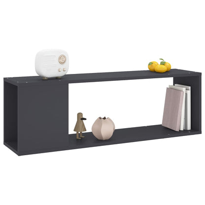 vidaXL TV-Schrank Grau 100x24x32 cm Holzwerkstoff