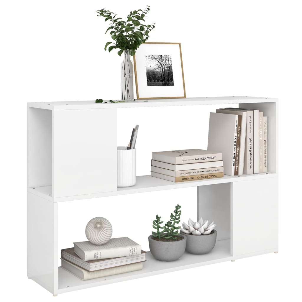 vidaXL Bücherregal Weiß 100x24x63 cm Holzwerkstoff