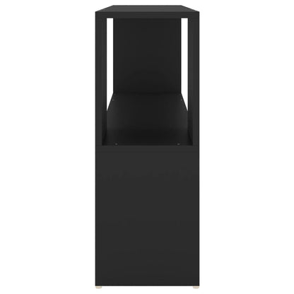 vidaXL Bücherregal Schwarz 100x24x63 cm Holzwerkstoff