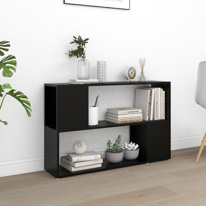 vidaXL Bücherregal Schwarz 100x24x63 cm Holzwerkstoff