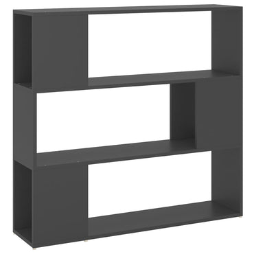 vidaXL Bücherregal Raumteiler Grau 100x24x94 cm