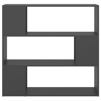 vidaXL Bücherregal Raumteiler Grau 100x24x94 cm