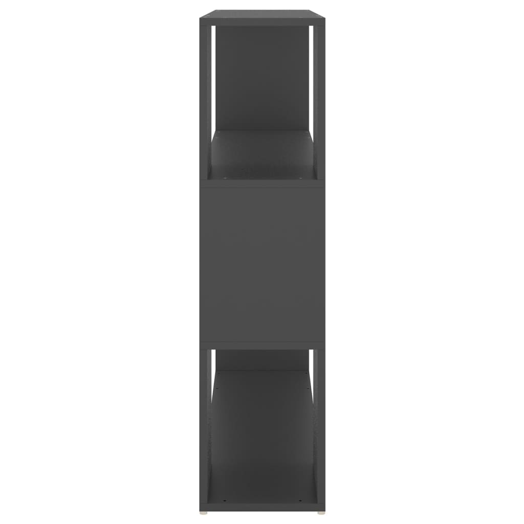 vidaXL Bücherregal Raumteiler Grau 100x24x94 cm