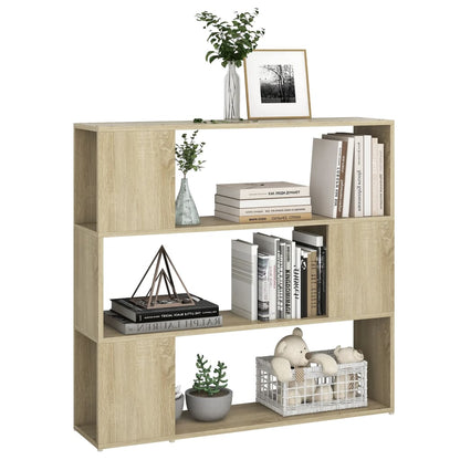 vidaXL Bücherregal Raumteiler Sonoma-Eiche 100x24x94 cm