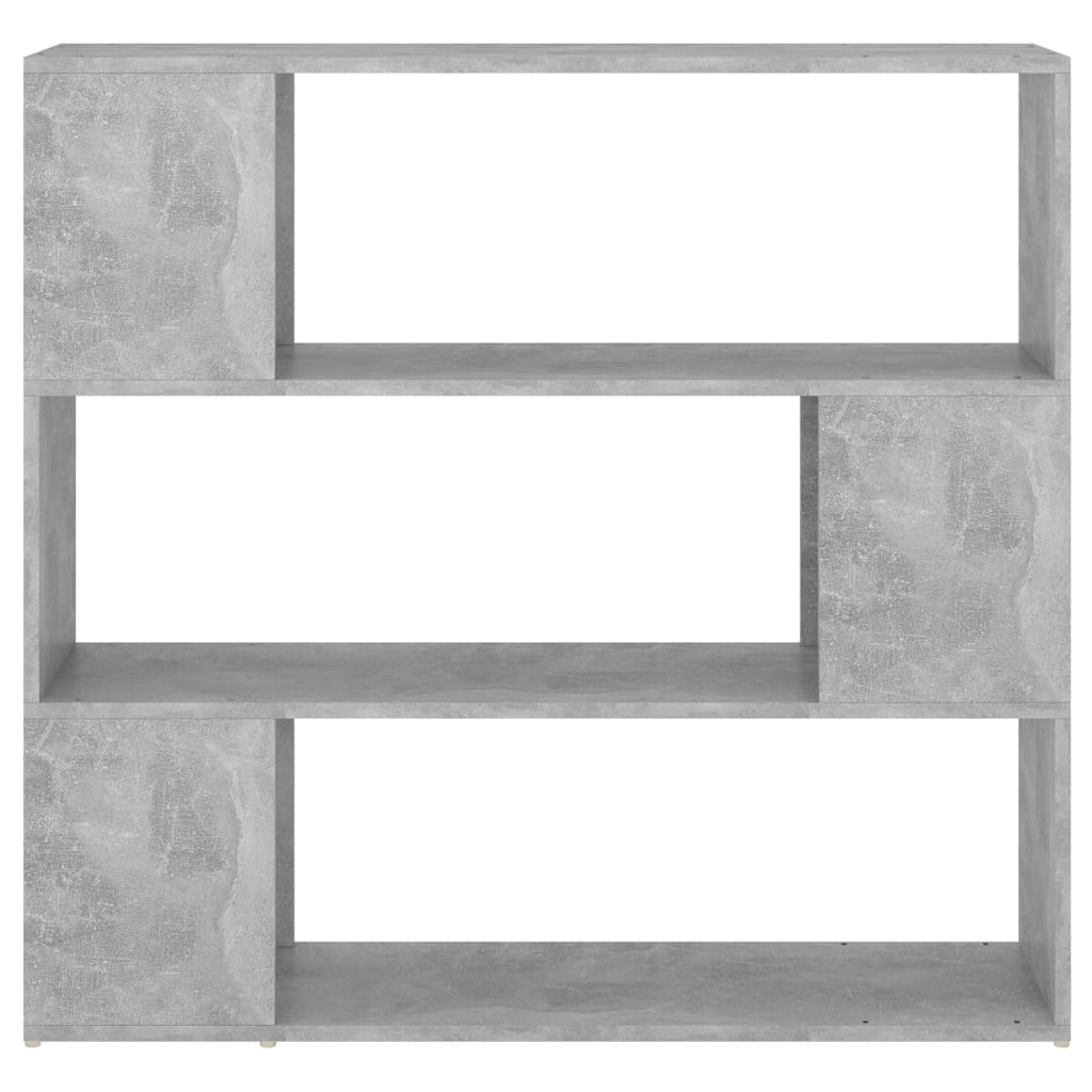vidaXL Bücherregal Raumteiler Betongrau 100x24x94 cm