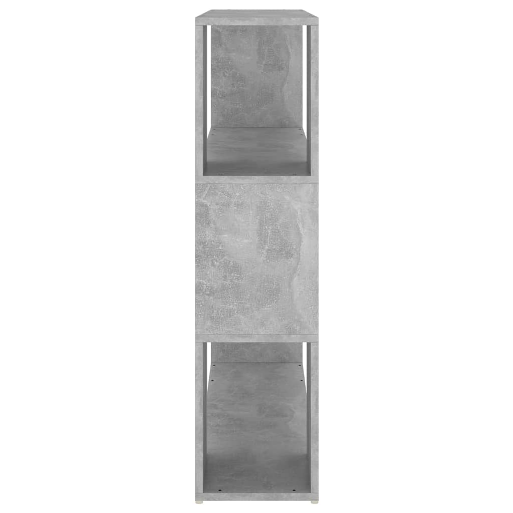 vidaXL Bücherregal Raumteiler Betongrau 100x24x94 cm