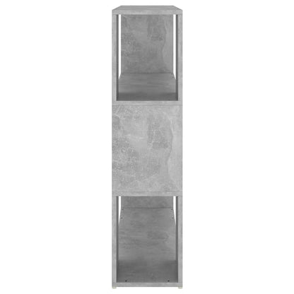 vidaXL Bücherregal Raumteiler Betongrau 100x24x94 cm
