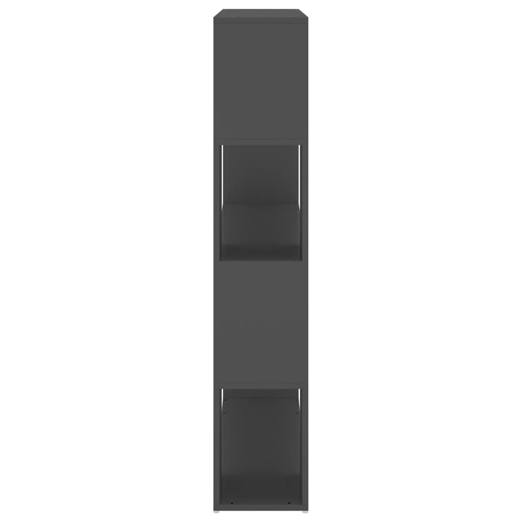 vidaXL Bücherregal Raumteiler Grau 100x24x124 cm