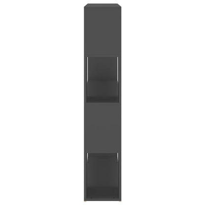 vidaXL Bücherregal Raumteiler Grau 100x24x124 cm