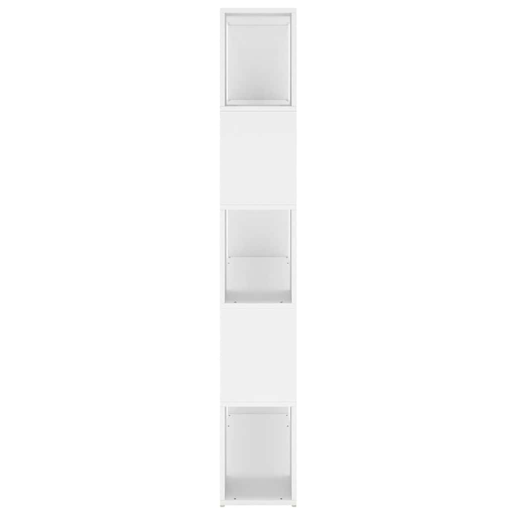 vidaXL Bücherregal Raumteiler Weiß 100x24x155 cm Holzwerkstoff