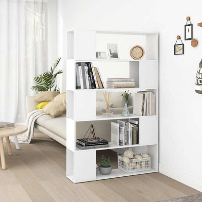 vidaXL Bücherregal Raumteiler Weiß 100x24x155 cm Holzwerkstoff