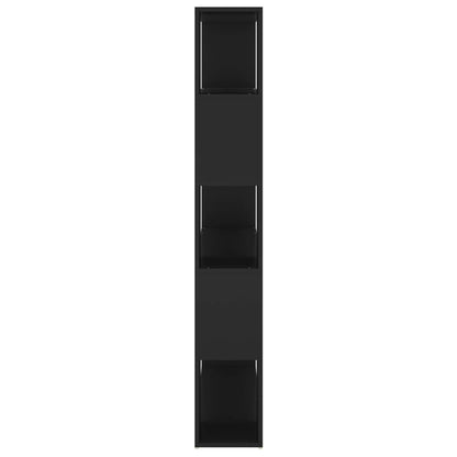 vidaXL Bücherregal Raumteiler Schwarz 100x24x155 cm Holzwerkstoff