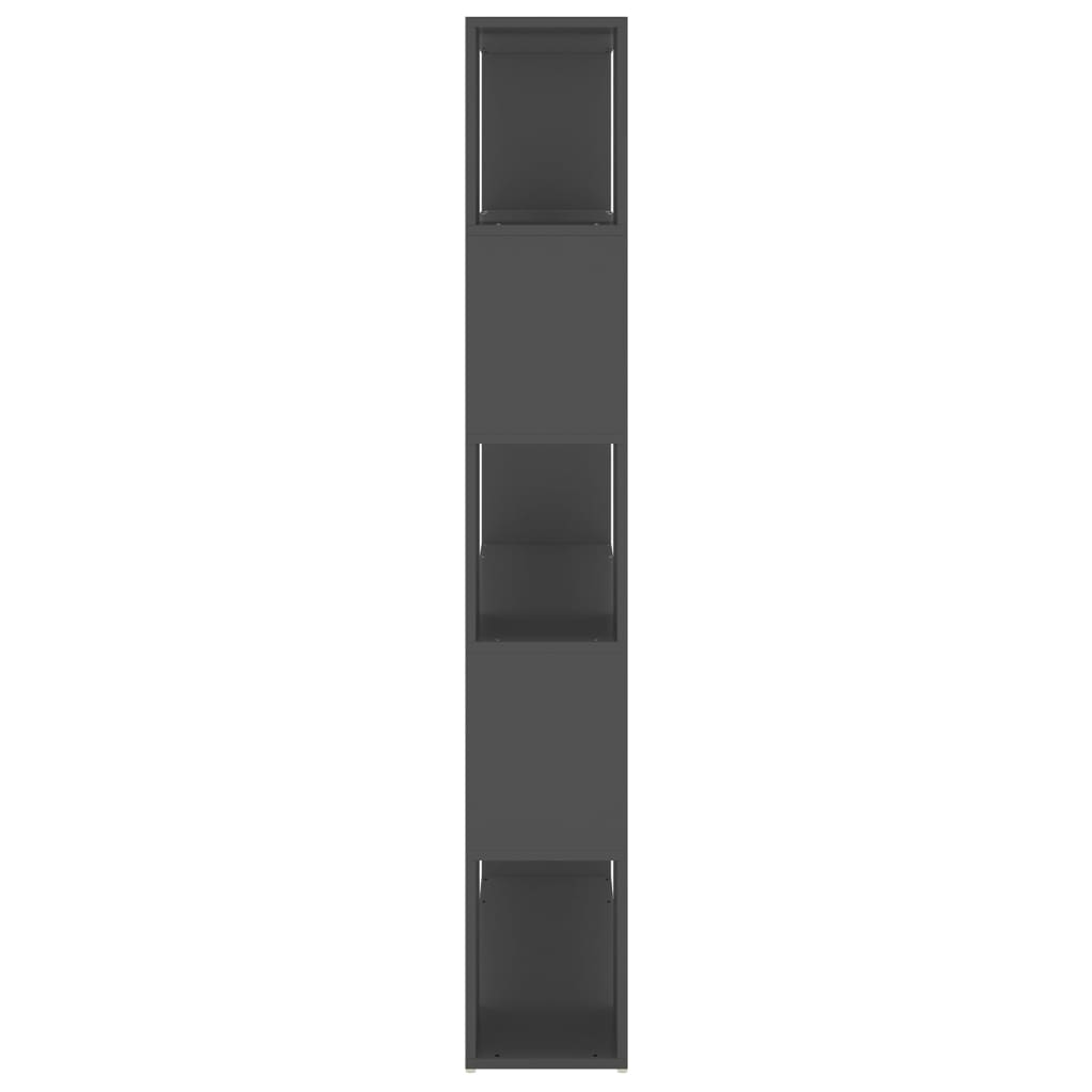 vidaXL Bücherregal Raumteiler Grau 100x24x155 cm Holzwerkstoff