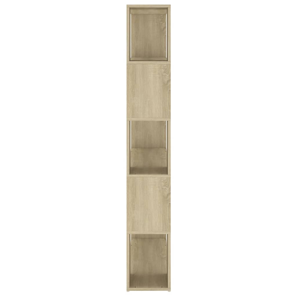 vidaXL Bücherregal Raumteiler Sonoma-Eiche 100x24x155 cm Holzwerkstoff
