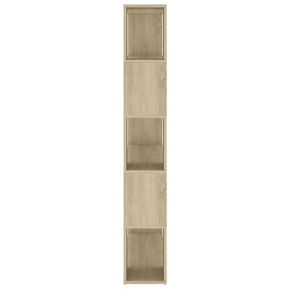 vidaXL Bücherregal Raumteiler Sonoma-Eiche 100x24x155 cm Holzwerkstoff