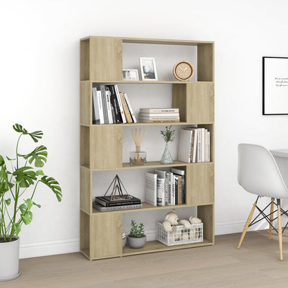 vidaXL Bücherregal Raumteiler Sonoma-Eiche 100x24x155 cm Holzwerkstoff